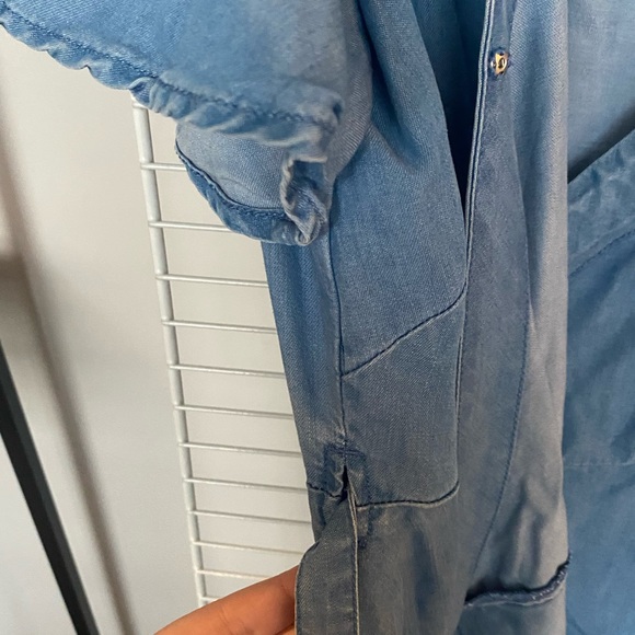 Loft Wrap Dress Blue Size 6 - Picture 8 of 8